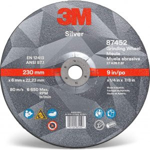 3M™ Disco Silver De Debaste 9" No. 87452