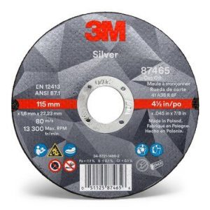 3M™ Disco Corte Silver 4.5″ x 1.6mm No. 87465