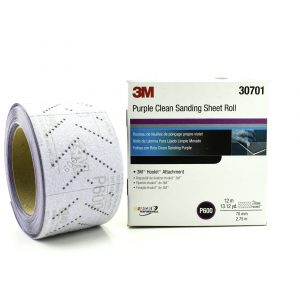3M™ Hookit™ Purple Clean Sanding Rollo 334U, 30701, grano 600.