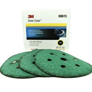3M® Green Corps™ Hookit™ Regalite™ Disco Abrasivo 40 de 6'' No. 615