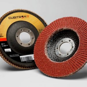 3M™ Cubitron™ II Disco Abrasivo Flap 967F, T29, 4-1/2" x 7/8", No. 80+