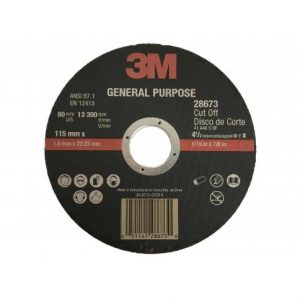 3M™ Disco Uso General Corte 4.5" x 1.6mm No. 28673