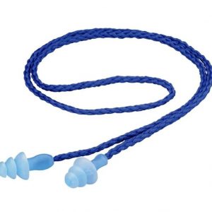 3M™ Tapón Auditivo Reutilizable 1290 con Cordón Trenzado, Azul,