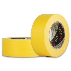 3M™ 301+ Cinta de Enmascarar Amarilla de Uso Industrial de 48mm x 55m