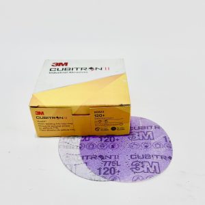 3M™ Cubitron™ II Hookit™ Disco Clean Sanding con Respaldo de Plástico 775L No. 120 de 5"
