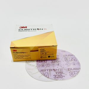 3M™ Cubitron™ II Hookit™ Disco Clean Sanding con Respaldo de Plástico 775L No. 320 de 5"