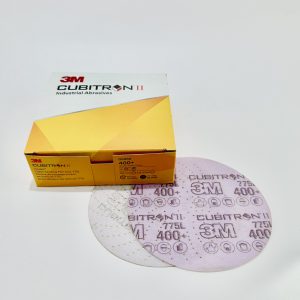 3M™ Cubitron™ II Hookit™ Disco Clean Sanding con Respaldo de Plástico 775L No. 400 de 6"