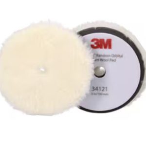3M™ Perfect-It™ Mopa De Lana Para Compuesto Pulidor Mediana Blanca, 5 in, 2 Por Bolsa, No. 34121