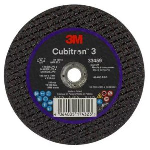 3M® Cubitron™ 3 Disco de Corte No. 33459 de 4in. x 0.04 in x 3/8 in